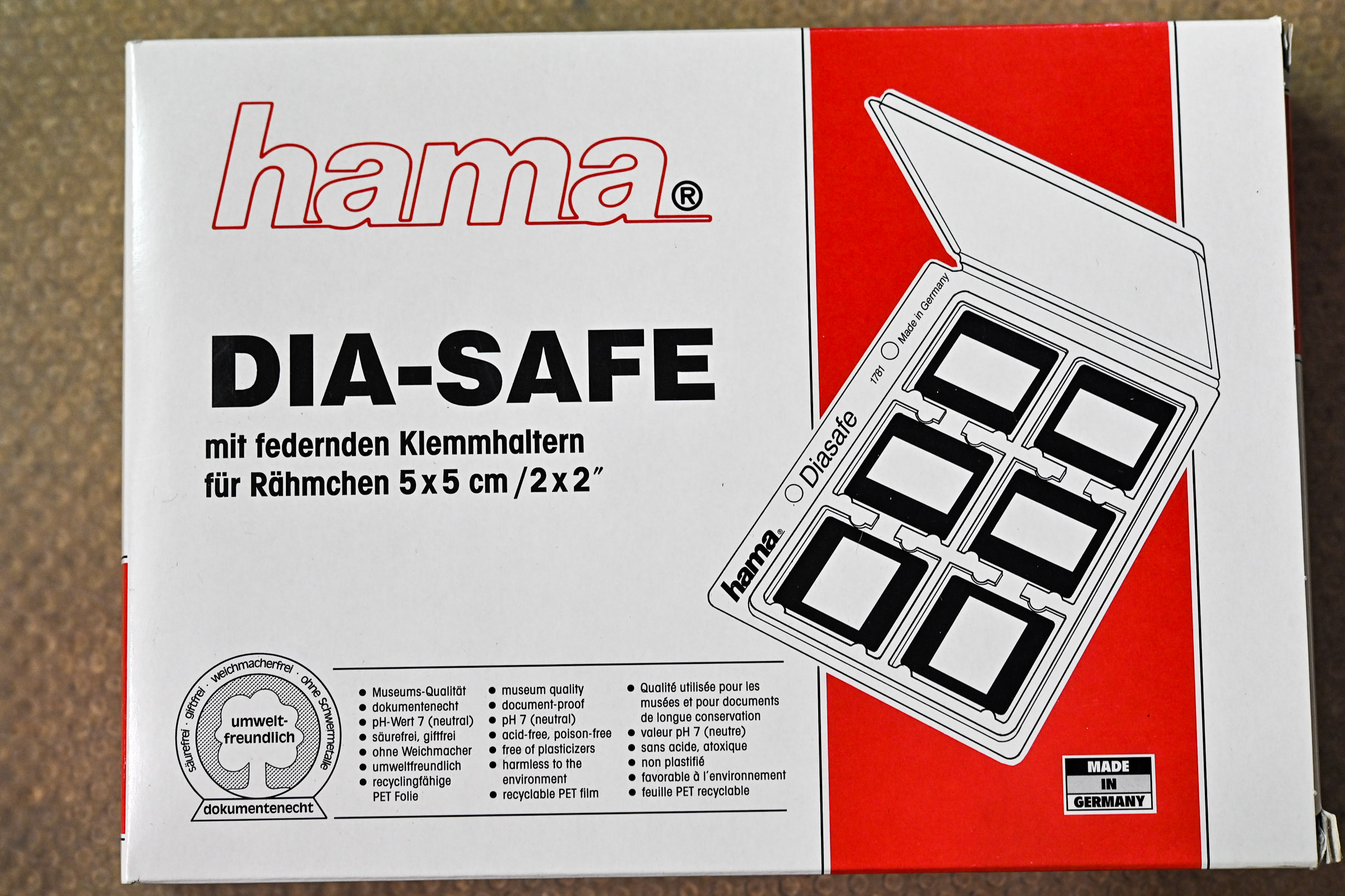 HAMA Dia-Safe für 5x5 cm Rähmchen - 1781 - Labor & Analog Occasionen