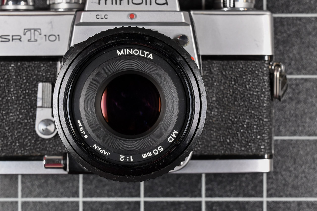 Minolta SRT101 silver - MD Rokkor 50mm