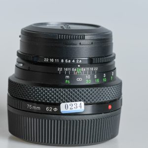 Zenza Bronica Zenzanon EII 75mm f/2.8 für Bronica ETR Seitenansicht