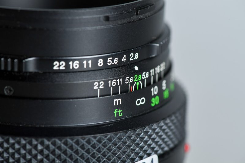 Detail der Frontlinse des Bronica ETR Objektivs Detail der Frontlinse des Bronica ETR Objektivs