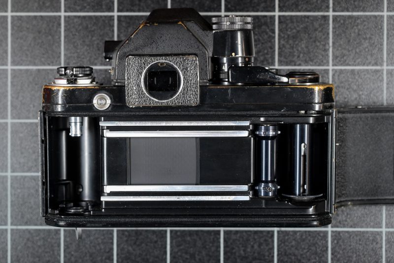 Nikon F2 Photomic Filmkammer innen Nikon F2 Photomic Filmkammer innen
