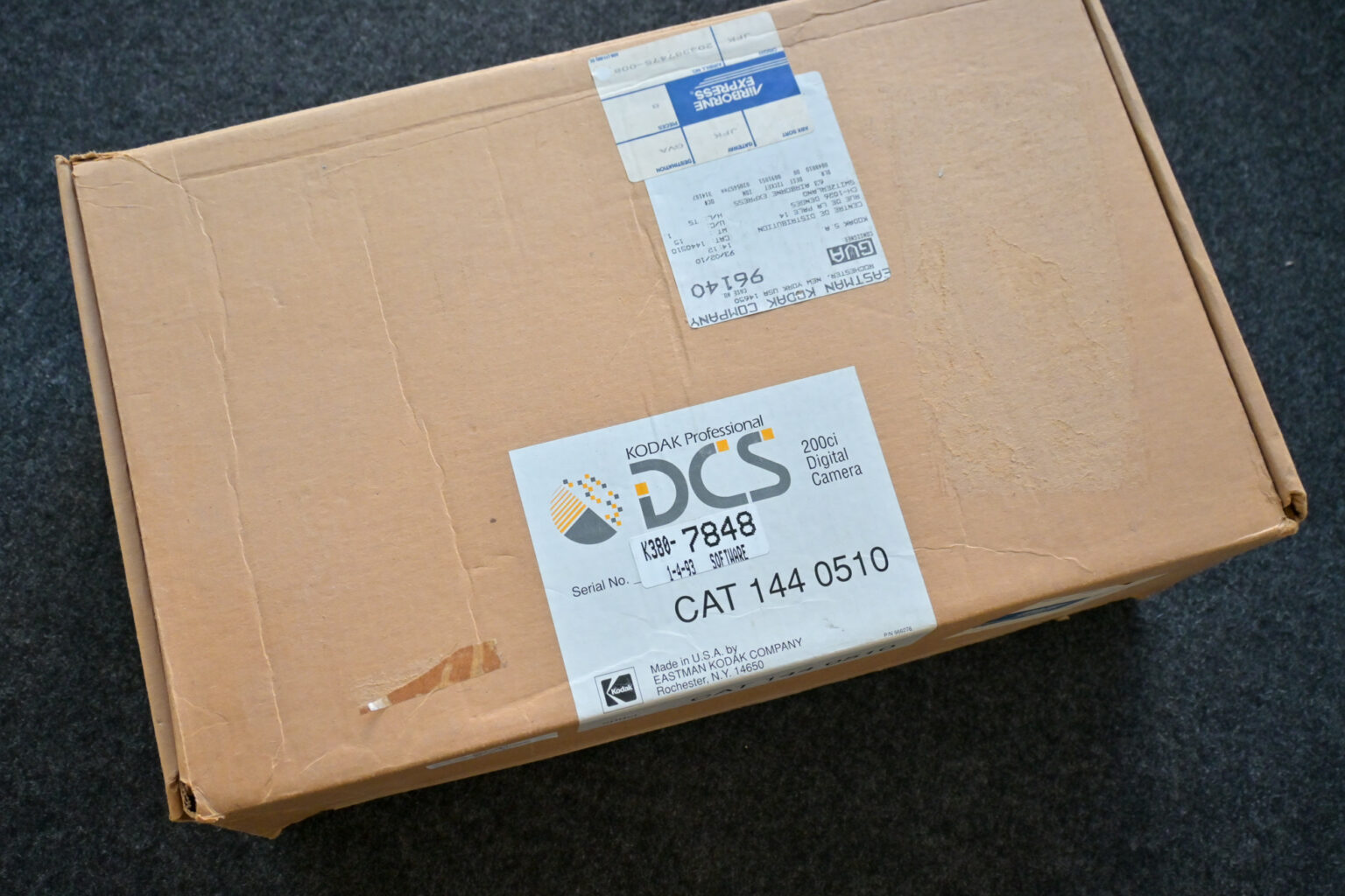 Ominöser Karton aus 1992