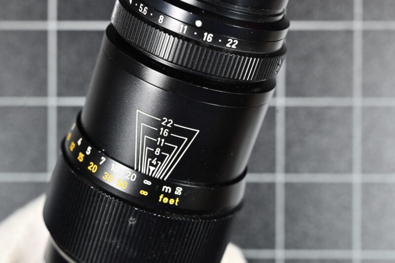 Leitz Wetzlar Tele-Elmar 135mm Detailansicht Leitz Wetzlar Tele-Elmar 135mm Detailansicht